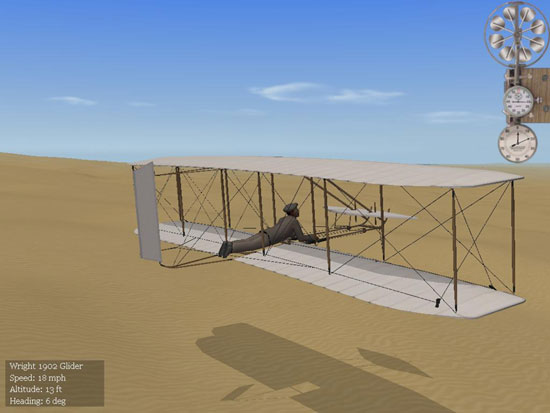 Glider shadow