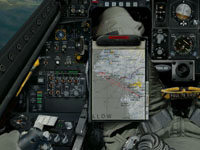 I change my knee-board so that the high resolution map is showing.