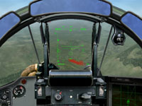 ...and down river valleys, keeping the land between the Turkish fighter and us.