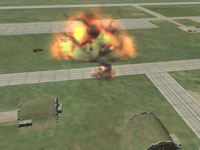 In my rear-view mirror, explosions!
