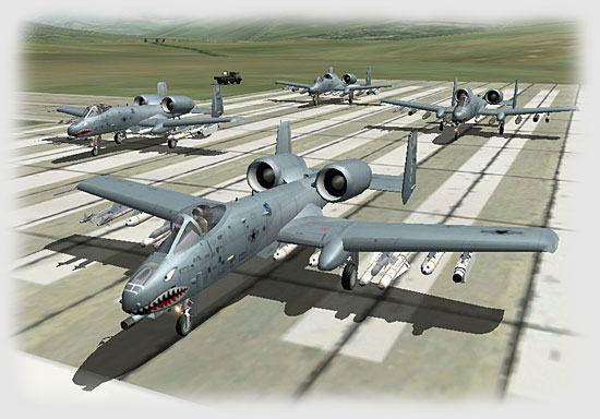 Soon after, the A-10s...