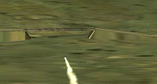 The missile flew true into it's target...