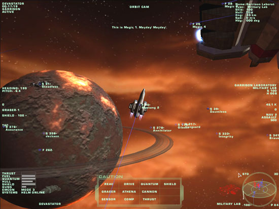 “Mustang flight, this is Mustang 2. Engaging Garrison Station.”