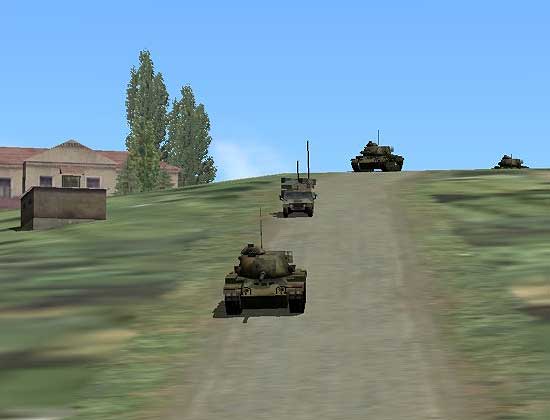 41st Division approaching power plant.