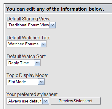 Preferences