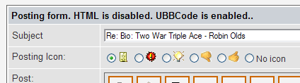 Posting Icons.