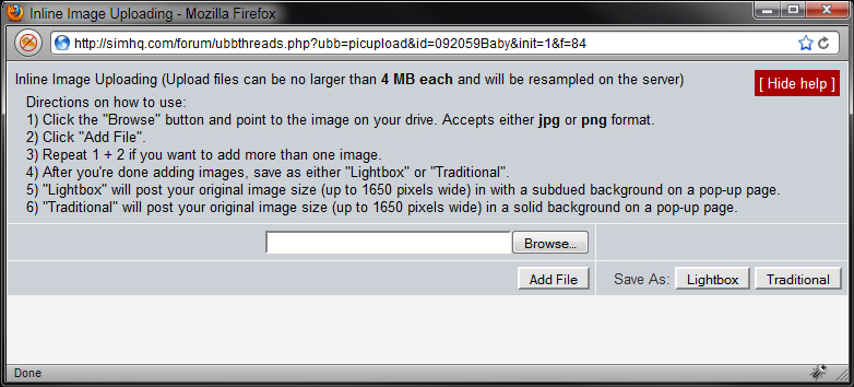 Inline Image Uploading