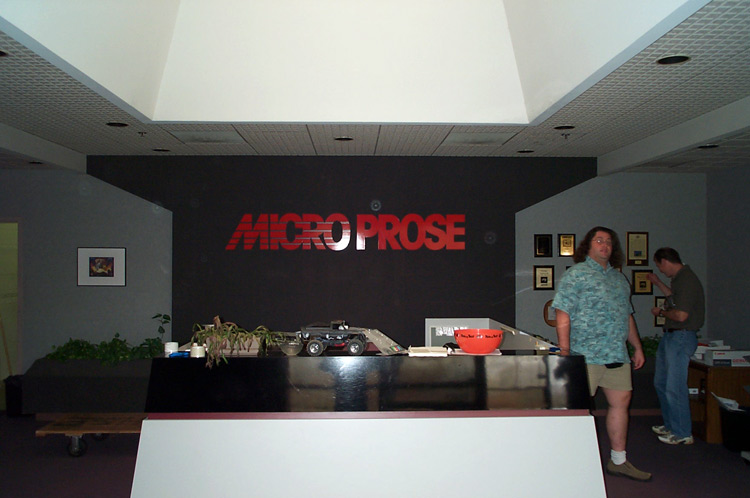 Reception area. Left is Gary Spinrad, at right is Murray Taylor.