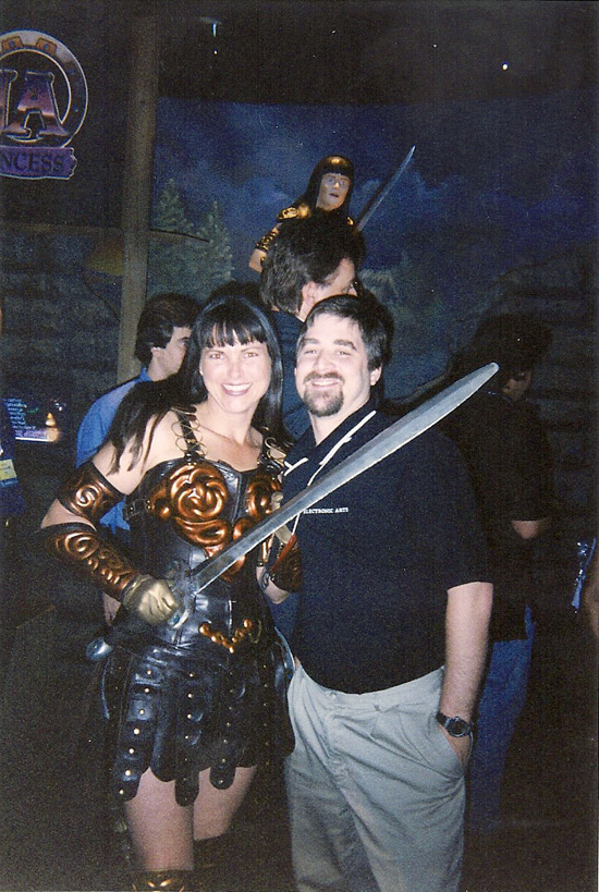 CJ with Xena portrayer at E3.