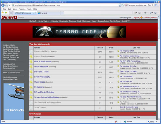 Stylesheet SimHQ_dark