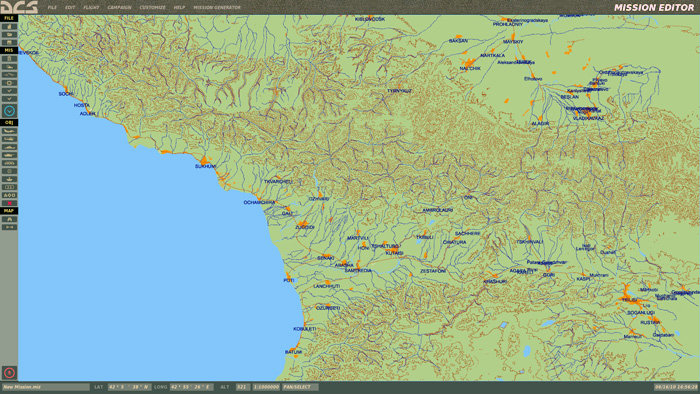 Expanded map area to the east.