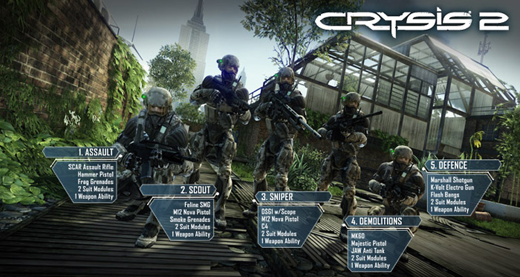 Multiplayer weapons and suit modules