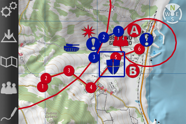 GamePlan map on iPhone