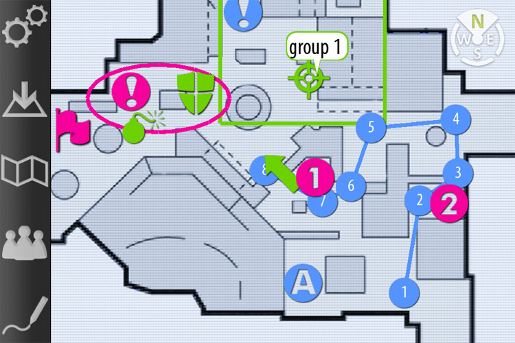 GamePlan map on iPhone