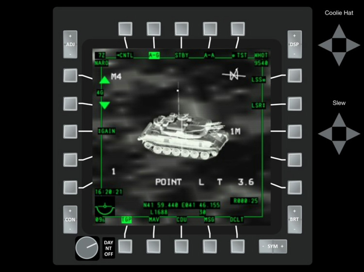 iControl DCS - Expand the MFCD to full screen by using an outward pinch maneuver on the screen.