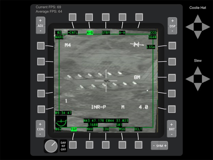 iControl DCS - A beta version showing the FPS in the MFCD screen.