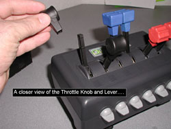 Throttle Knob and Lever.