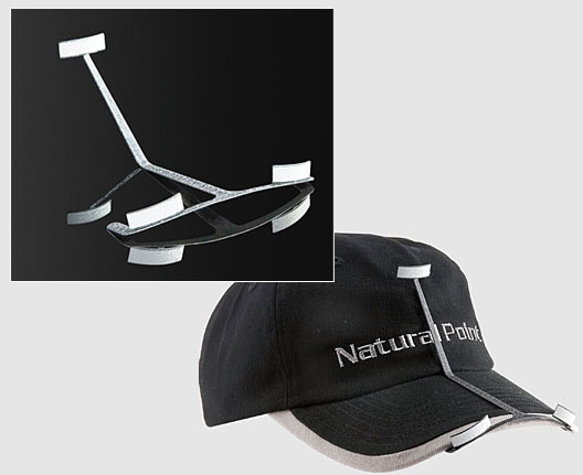 The TrackIR 3 Vector Expansion Clip and Hat.