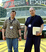 WKLINK and guod in front of the main entrance.