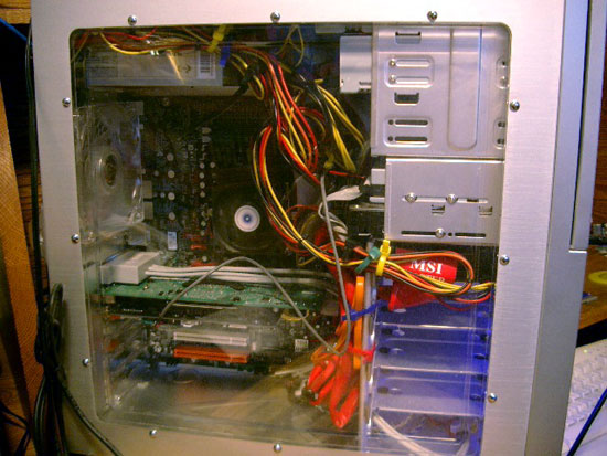 Inside.