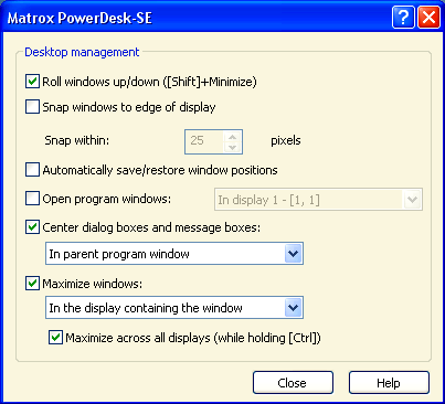 Matrox PowerDesk SE