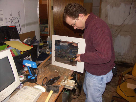 Attaching the Lucite
