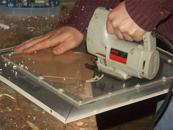 Cutting the Fan Hole