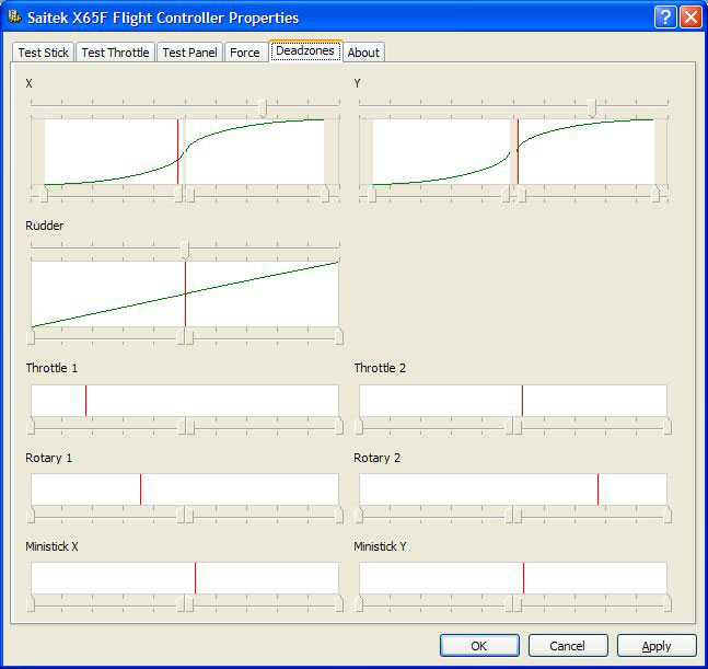 Deadzones and Linearity Settings