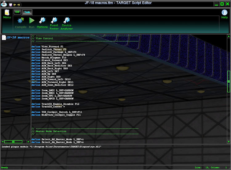 T.A.R.G.E.T. macro file.