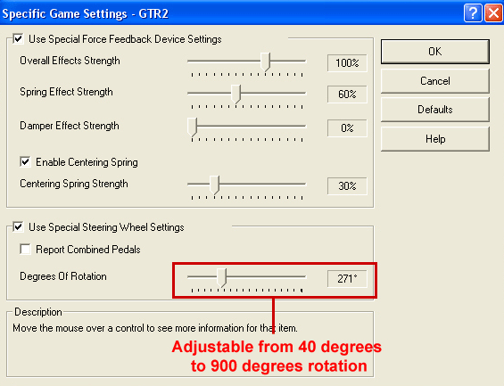 Adjustable from 40 degrees to 900 degrees rotation