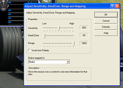 G25 Axis Sensitivity