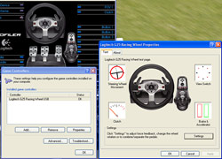 G25 Controller Properties