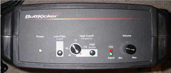 ButtKicker Gamer controls