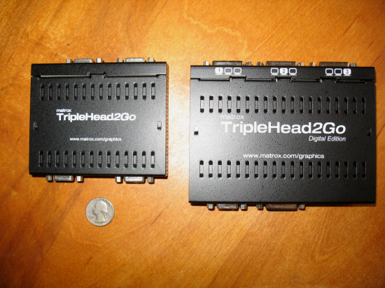 Analogue - digital size comparison