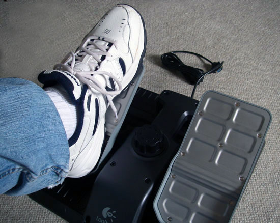 The rudder pedals are slightly larger than CH pedals allowing for larger feet to fit in the pedal wells.
