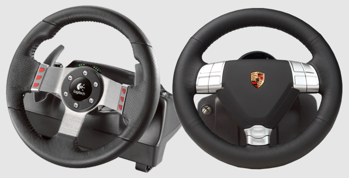 The Logitech and Fanatec controllers square-off