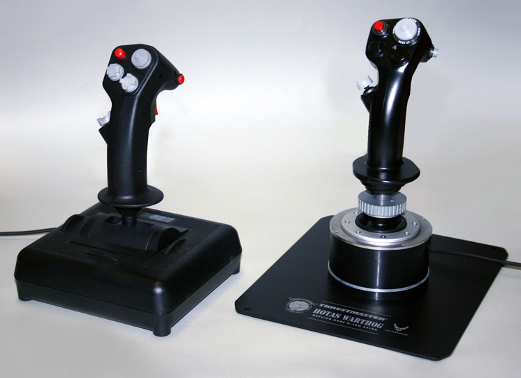 CH Products Fighterstick and the HOTAS Warthog Joysticks