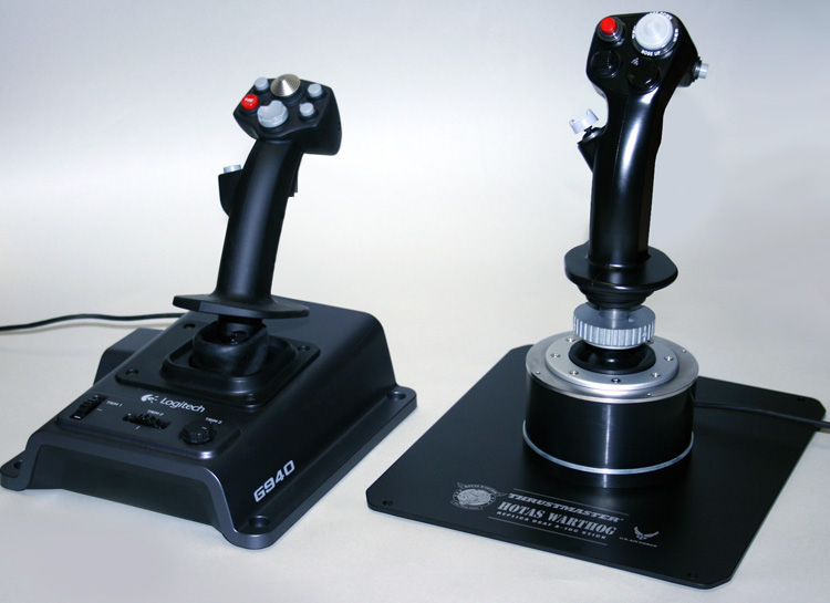 Logitech Flight System G940 and the HOTAS Warthog Joysticks