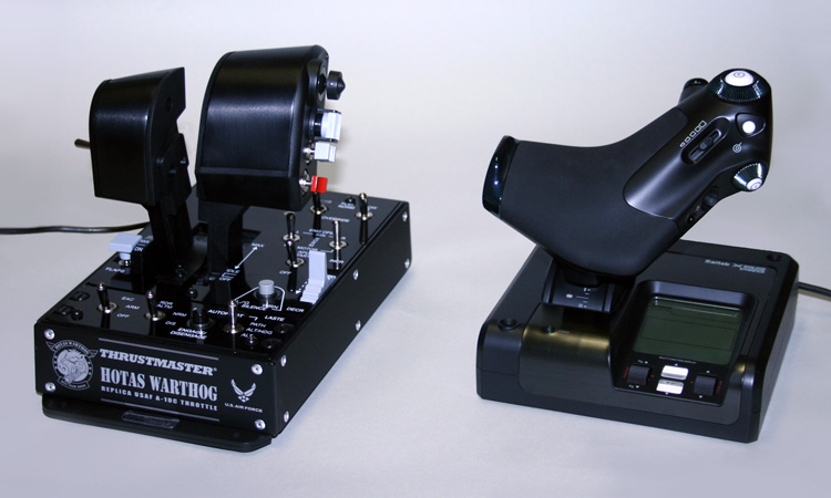 HOTAS Warthog and the Saitek X-52 Pro Flight Throttles