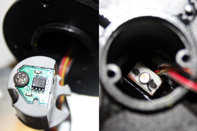 HOTAS Warthog ball joint interior and hall sensor magnet