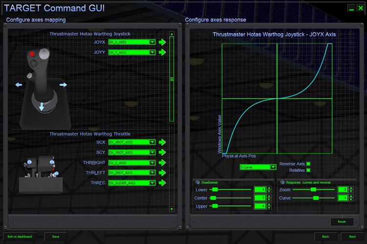 Curve settings "S Curve"