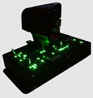 The Thrustmaster HOTAS Warthog lighted throttle