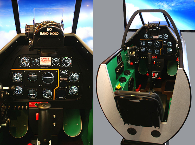 The SimAviatik P-51 cockpit