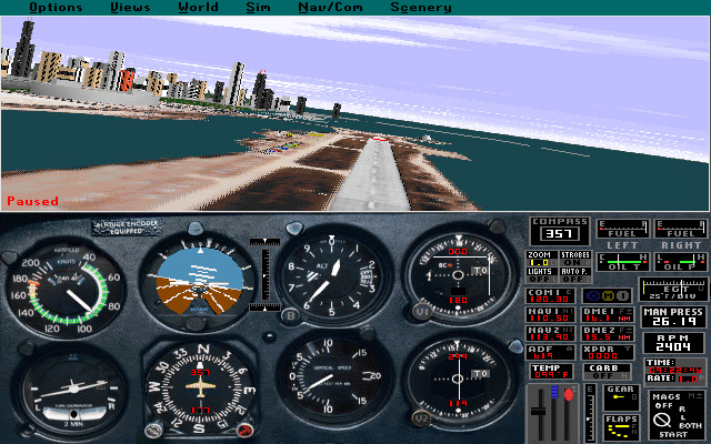 Microsoft Flight Simulator 5 - Meigs Field. Gone but not forgotten.
