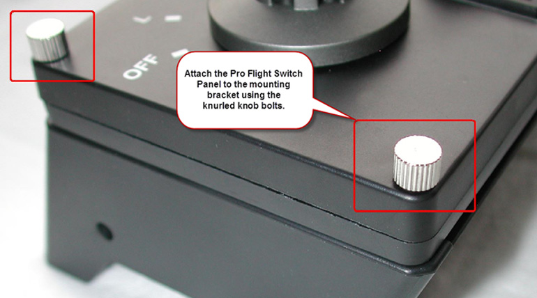 Saitek Pro Panels - Installing the Pro Flight Switch Panel to the supplied mounting bracket.