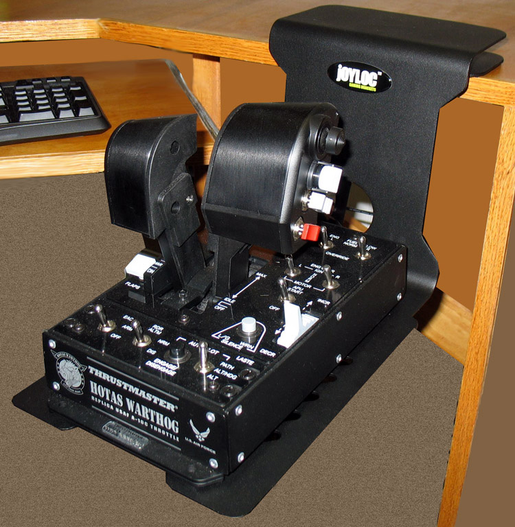 JoyLoc ClampMaster with the Thrustmaster HOTAS Warthog throttle