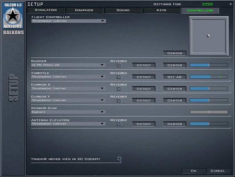 Thrustmaster HOTAS Warthog - F4:AF controller setup