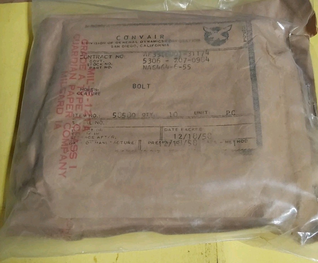 Convair Bolt PN-NAS464-9-59 Convair Bolt PN-NAS464-9-59