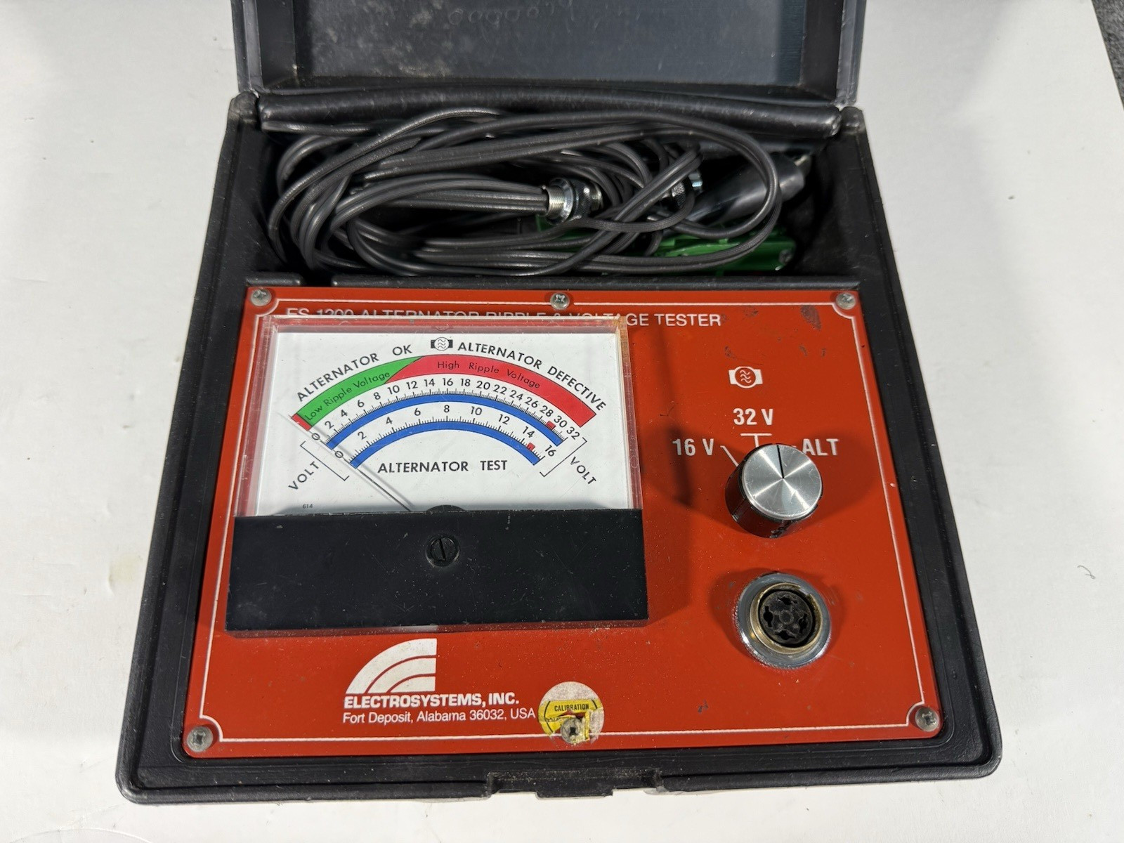 Electrosystems ES 1200 Alternator Ripple and Voltage Tester Electrosystems ES 1200 Alternator Ripple and Voltage Tester