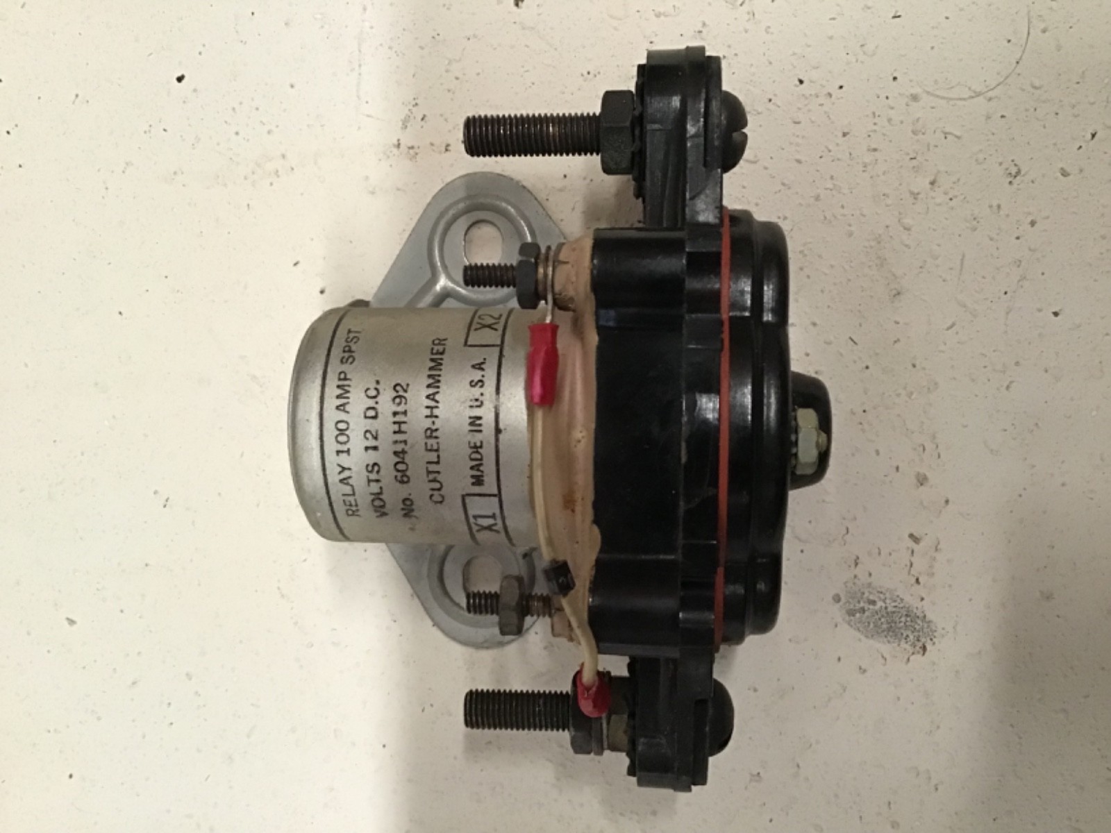 Cessna 140 120 starter solenoid relay Cutler Hammer 6041H192 Cessna 140 120 starter solenoid relay Cutler Hammer 6041H192